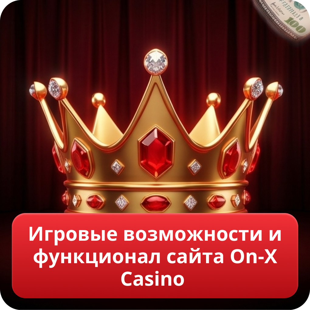 Игровые возможности и функционал сайта On-X Casino